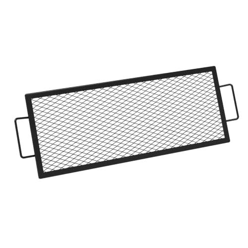 Heavy Duty Rectangular Fire Pit Grill Grate with X