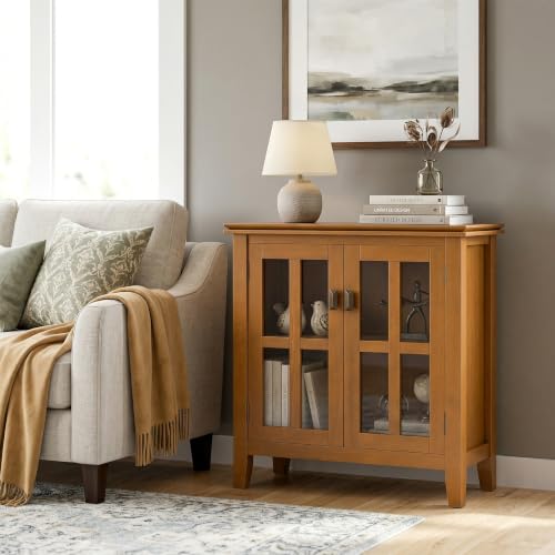 Artisan 30" Wide Solid Wood Cabinet in Light Golden Brown