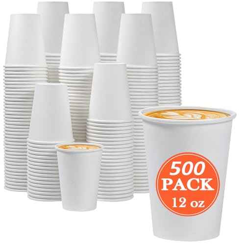 500 Count 12 oz Paper Coffee Cups