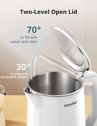 Stainless Steel Double Wall Electric Kettle 1.5L