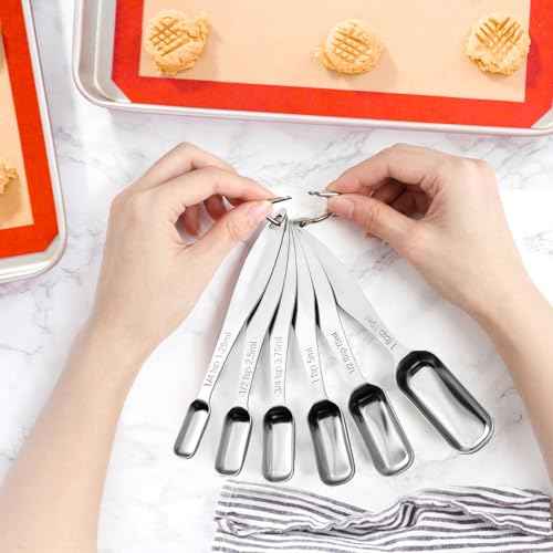 Stainless Steel Measuring Spoons Set of 6 (6 Count)