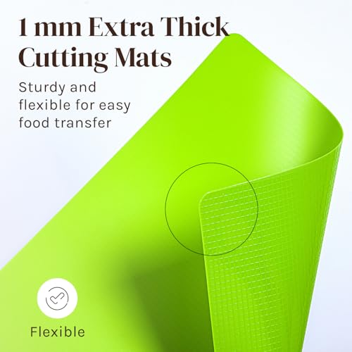 Extra Thick Flexible Plastic Cutting Board Mats (6 Count)