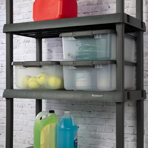 ShelfTote Clear Plastic Storage Bins (12 Count)