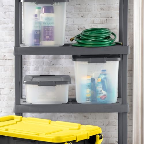 ShelfTote Clear Plastic Storage Bins (12 Count)
