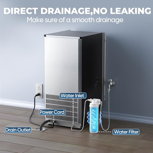 15" W Commercial Under Counter Ice Maker Machine