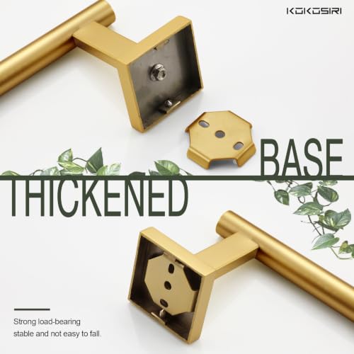 Toilet Paper Holder Tissue Paper Dispenser for Bathroom Toilet Roll Holder Brushed Gold Stainless Steel B2005BG