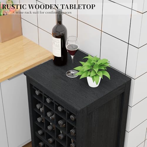8 Tier Freestanding Wine Rack Wood