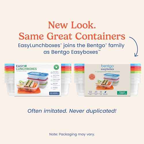 Easyboxes Original Stackable Lunch Boxes (4 Count)