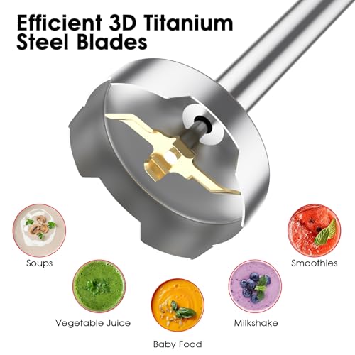 Immersion Blender Handheld for Kitchen
