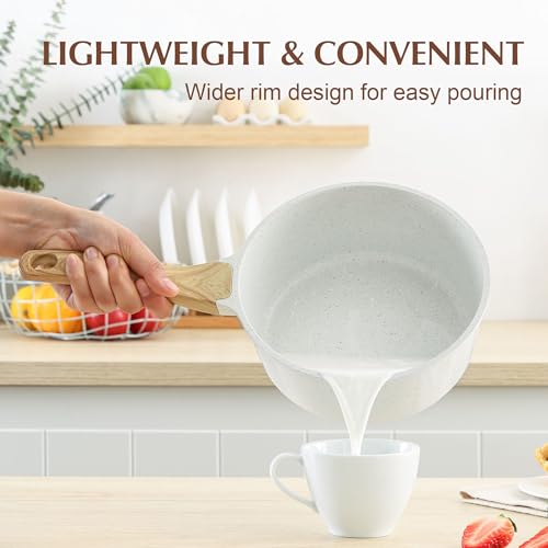 2.5 QT Ceramic Nonstick Saucepan with Lid