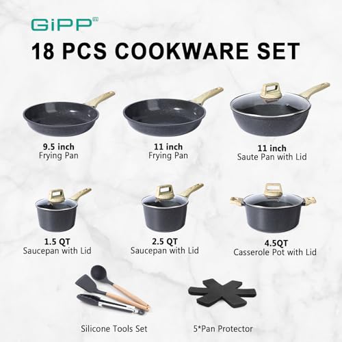 Ceramic Pots and Pans Set Non Stick