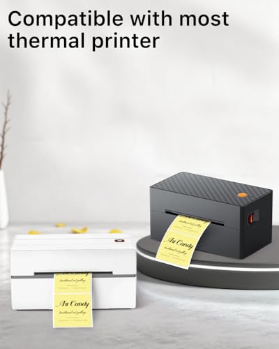 2"x2" Yellow Square Thermal Labels