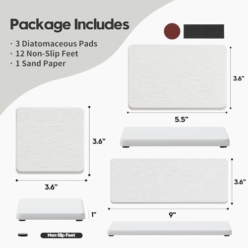 3PCS Bathroom Sink Vanity Trays (3 Count)