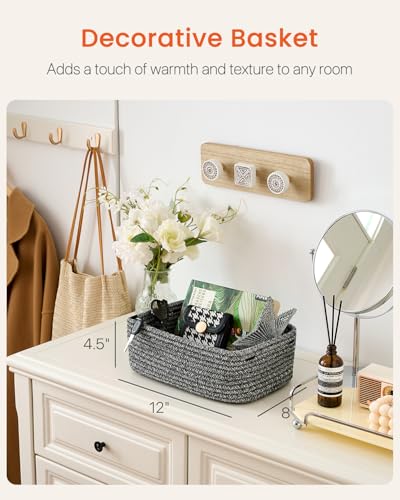 Small Woven Storage Basket for Organizing (3 Count)