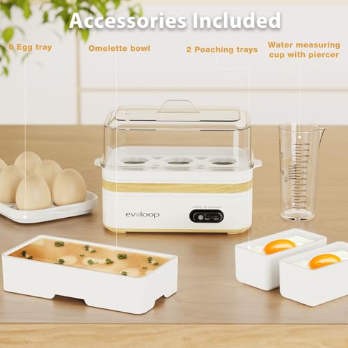 Rapid Egg Cooker Electric 6 Eggs Capacity