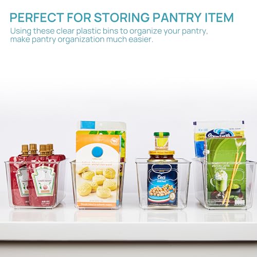 6 Pack Clear Storage Bins (6 Count)