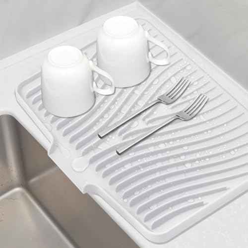Silicone Dish Drying Mat for Kitchen Counter