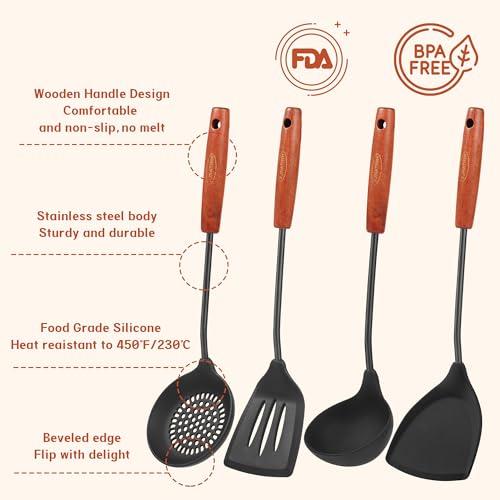 Silicone Wok Spatula (4 Count)