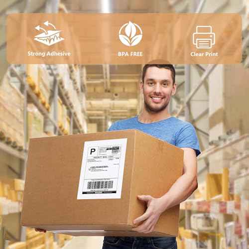 Half Sheet Self Adhesive Shipping Labels for Laser & Inkjet Printers White Blank