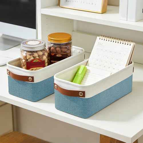 Small Fabric Storage Baskets (4 Count)