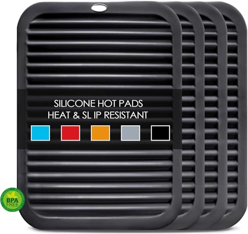 Silicone Trivets for Hot Pots and Pans (4 Count)