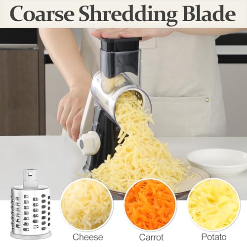 Rotary Cheese Grater Hand Crank Cheese Shredder