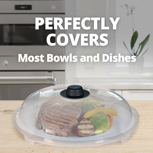 Tall Magnetic Microwave Splatter Cover for Food