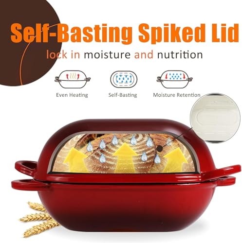 2.5 QT Enameled Cast Iron Sourdough Bread Oven