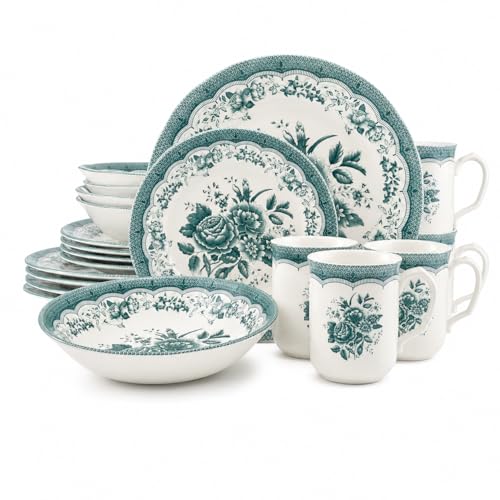 Royal 24 Piece Porcelain Dinnerware Set for 6