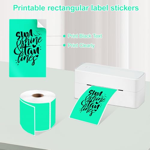 3 x 5 inch Home Moving Box Labels for Storage Bins 300pcs Colored Blank Label Sticker for Shipping Thermal Printer Color Coding Rectangle Moving Labels for Packing Boxes