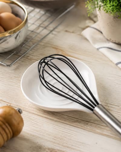 Spoon Rest Kitchen Spoon Holder for Stove Top Ceramic Spoon Rest