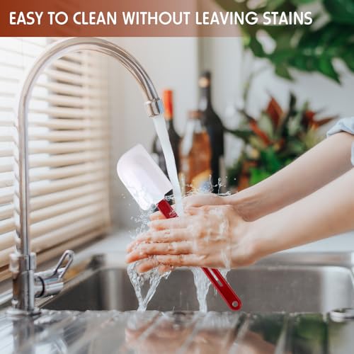 4 Pcs Rubber Spatulas Silicone Heat Resistant (4 Count)