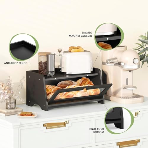 Bread Box for Kitchen Countertop
