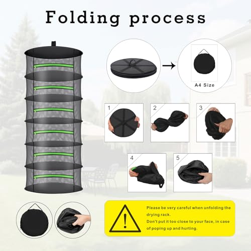 Herb Drying Rack with Mesh Design