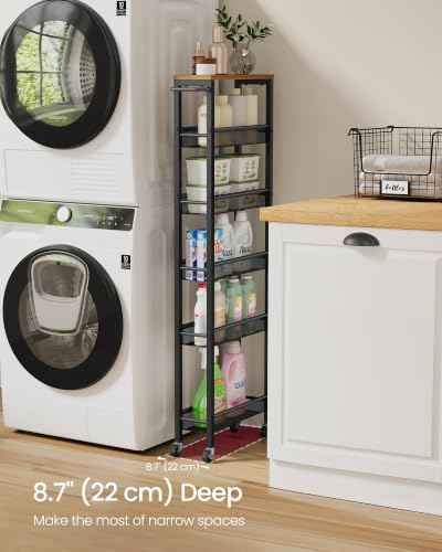 6 Tier Utility Rolling Laundry Cart