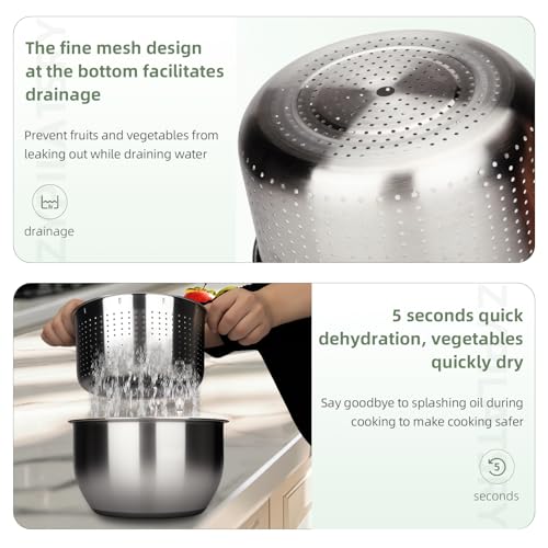 6L Stainless Steel Salad Rotator