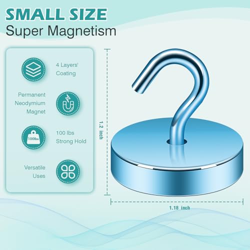 Magnetic Hooks Steel Tube Design for Cruise (10 Count)