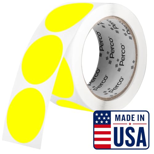 Neon Yellow Round Circle Dot Sticker 2