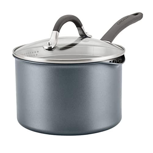 A1 Series Nonstick Straining Sauce Pan with Lid