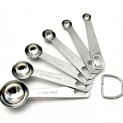Stainless Steel Measuring Cups and Measuring Spoons 13 Piece Set