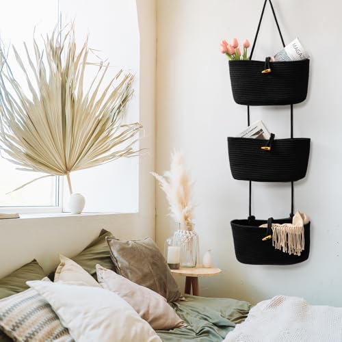 Over the Door Hanging Baskets with Button Strap (33.12 Ounce)