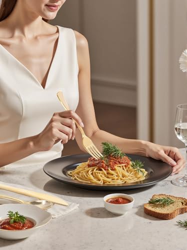 300PCS Gold Plastic Forks (300 Count)