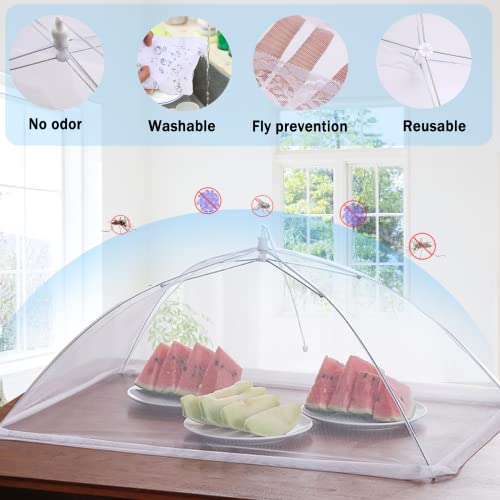 Extra Large Mesh Food Cover 4 Pcs Pop up Net