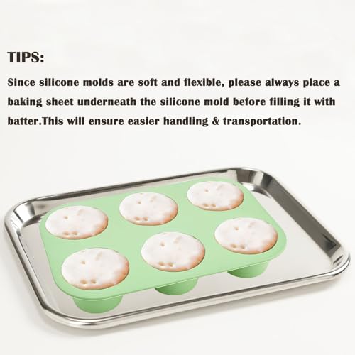 6 Cups Silicone Muffin Pan Set