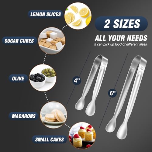 12PCS Ice Tongs Mini Sugar Tong (12 Count)