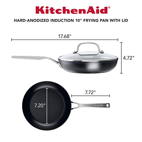 Hard Anodized Induction Frying Pan with Lid