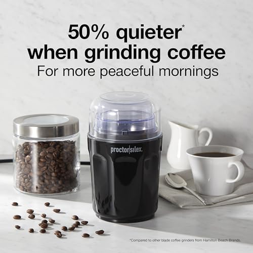 Sound Shield Electric Coffee Grinder for Quiet Grinding