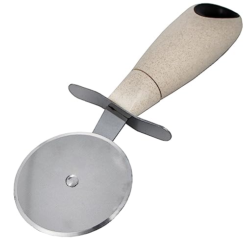 Cream Stainless Steel Wheat Straw Pizza Cutter Kitchen Utensil Home Goods
