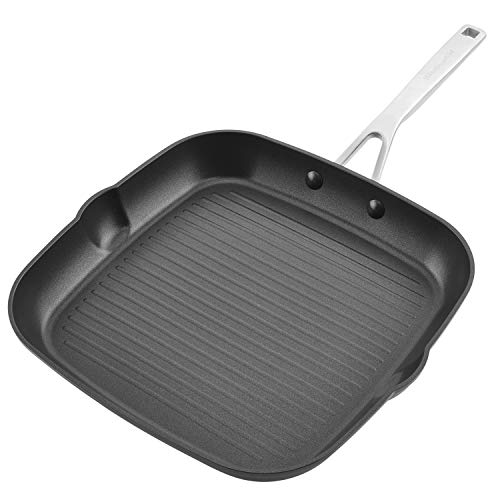Hard Anodized Induction Nonstick Stovetop Grill Pan
