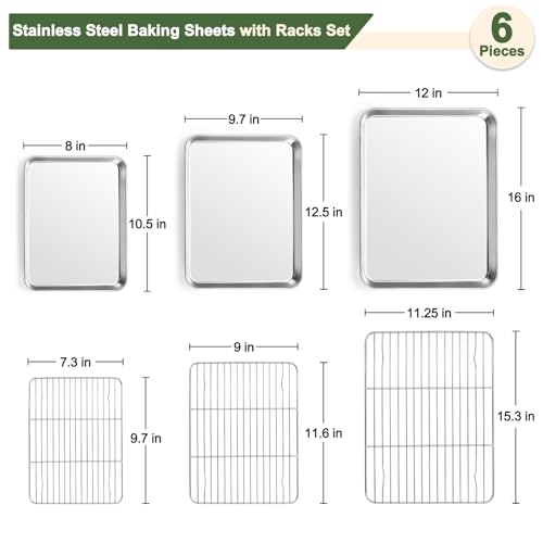 Baking Sheet with Rack Set (6 Count)